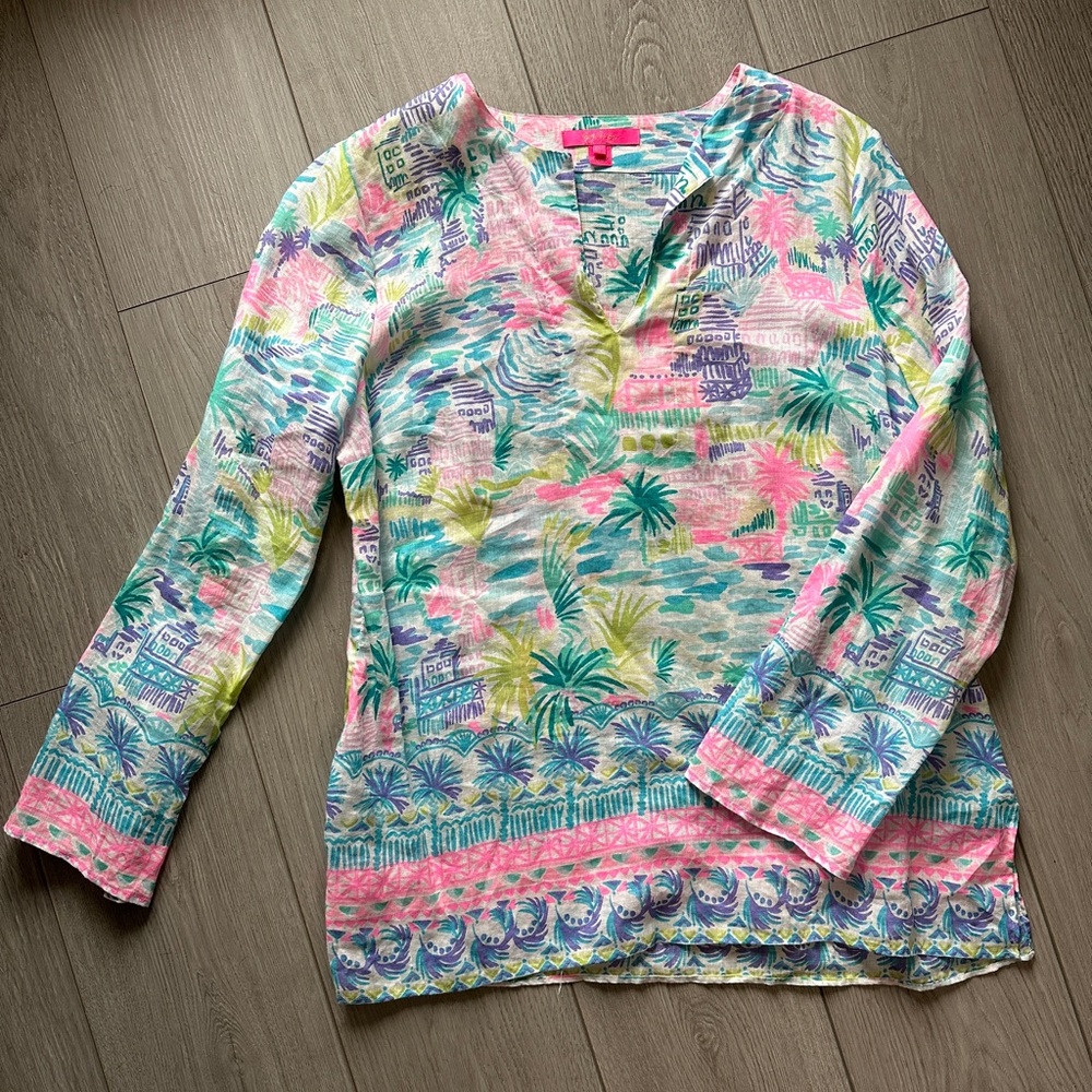 Lilly Pulitzer Gorgeous Linen Tunic
